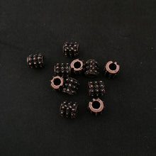 Load image into Gallery viewer, tribal spiked pewter bead (darkened copper finish)
